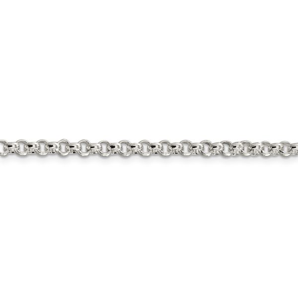 Sterling Silver 3mm Square Spiga Chain - Image 2