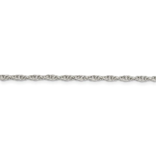 Sterling Silver 2.5mm Loose Rope Chain - Image 2