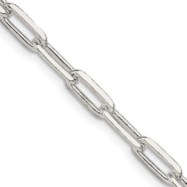 Sterling Silver 4.25mm Elongated Open Link Chain