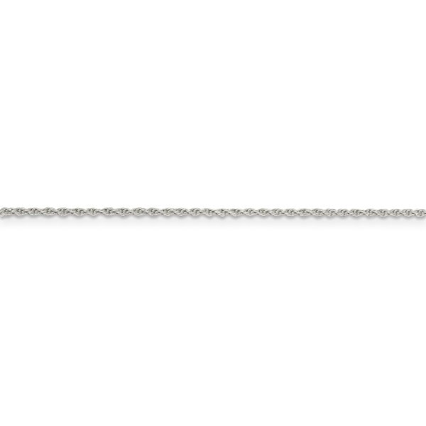 Sterling Silver 1.3mm Loose Rope Chain - Image 2