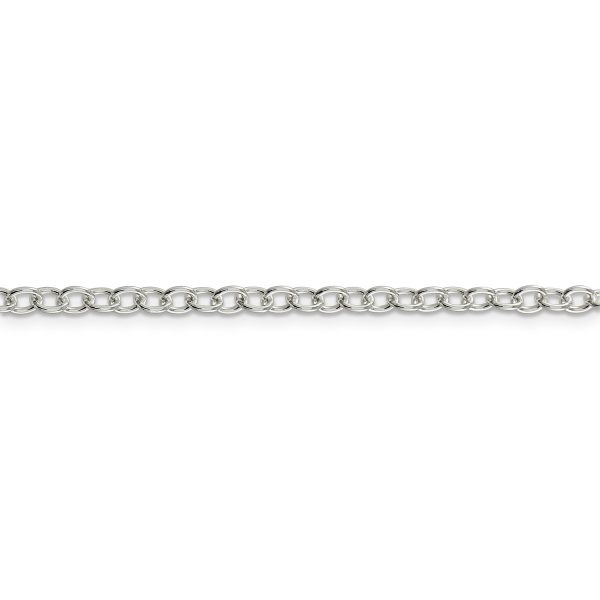 Sterling Silver 3.75mm Oval Cable Chain - Image 2