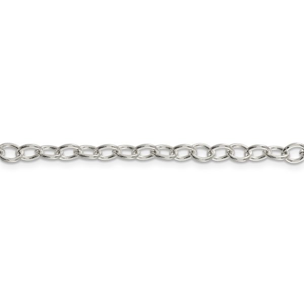 Sterling Silver 5.3mm Oval Cable Chain - Image 2