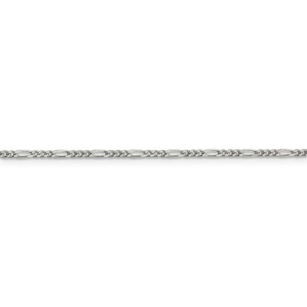 Sterling Silver 1.75mm Figaro Chain - Image 2