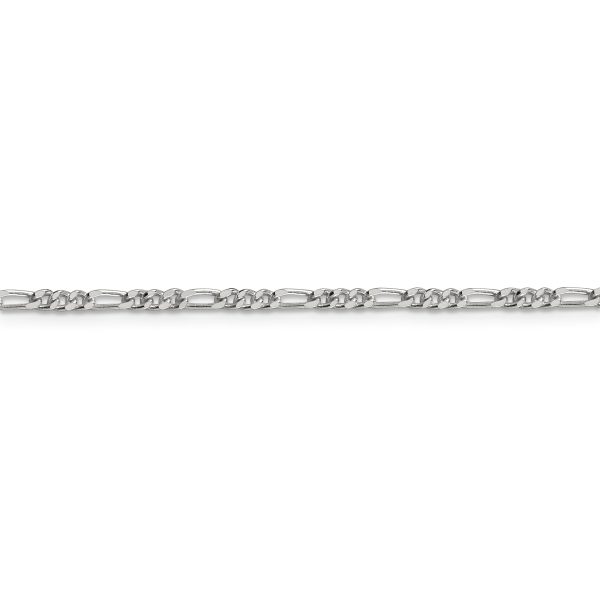 Sterling Silver 2.5mm Figaro Chain - Image 2