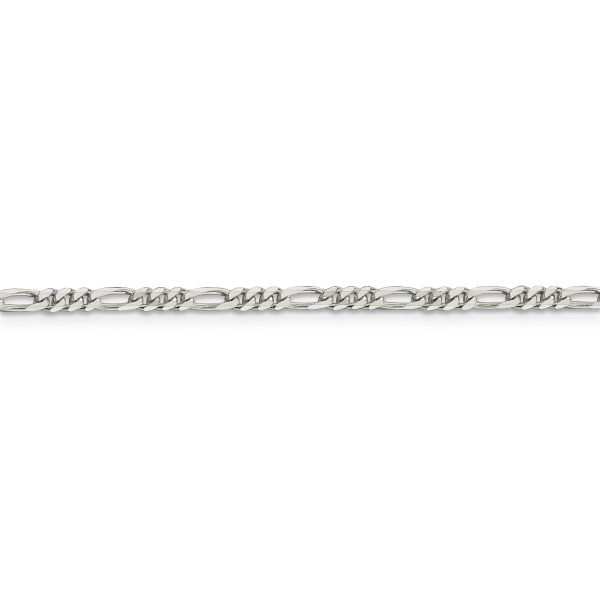 Sterling Silver 2.85mm Figaro Chain - Image 2