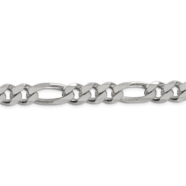 Sterling Silver 10.75mm Figaro Chain - Image 2