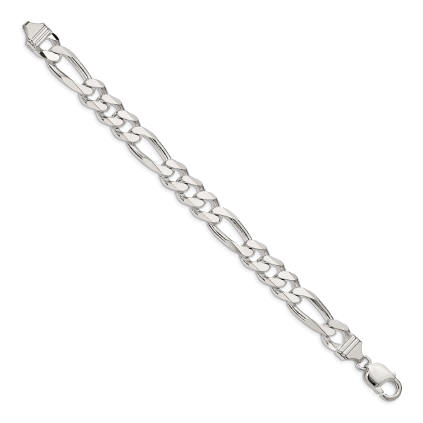 Sterling Silver 10.75mm Figaro Chain - Image 2