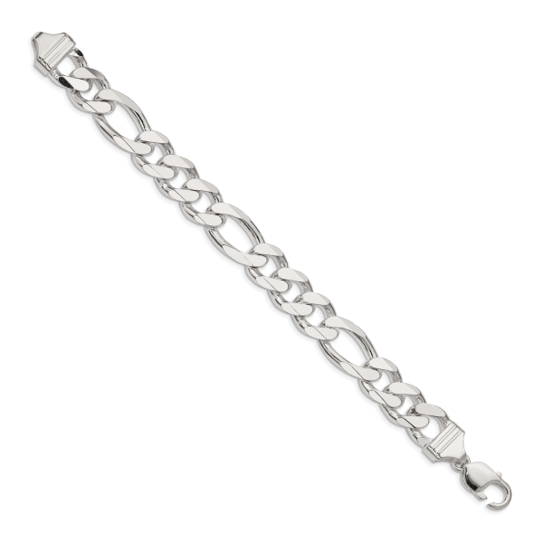 Sterling Silver 13.5mm Figaro Chain - Image 2