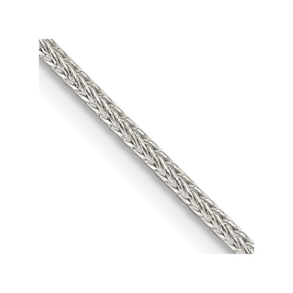 Sterling Silver 1.45mm Diamond-cut Round Franco Chain w/4in ext.