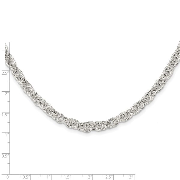 Sterling Silver Polished Fancy Link Necklace - Image 3