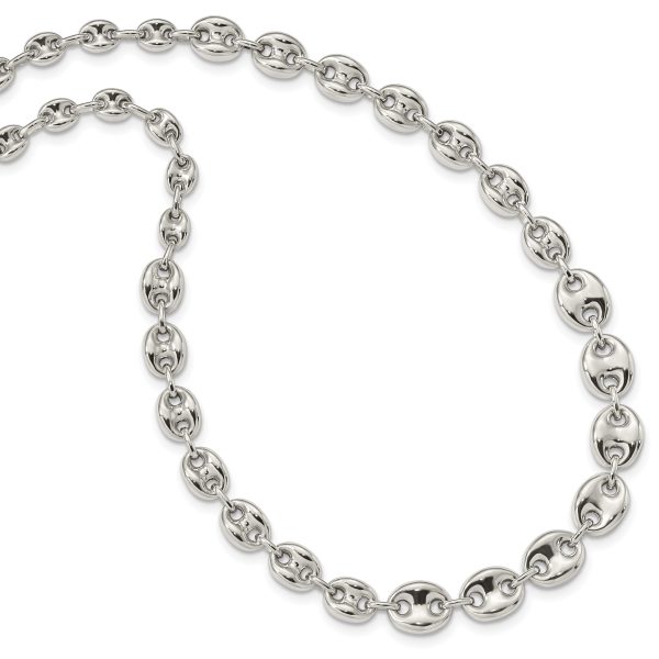 Sterling Silver Polished Fancy Link 18in Necklace - Image 2