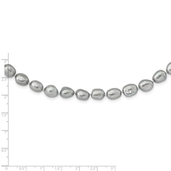 9-11mm Grey Baroque Endless Necklace - Image 2