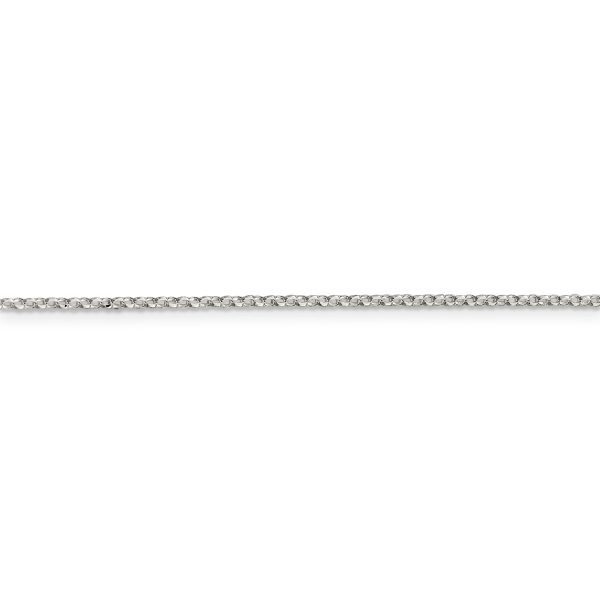 Sterling Silver 1.5mm Diamond-cut Cable Chain - Image 2