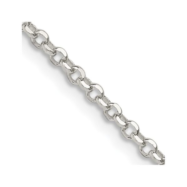 Sterling Silver 2.2mm Diamond-cut Cable Chain