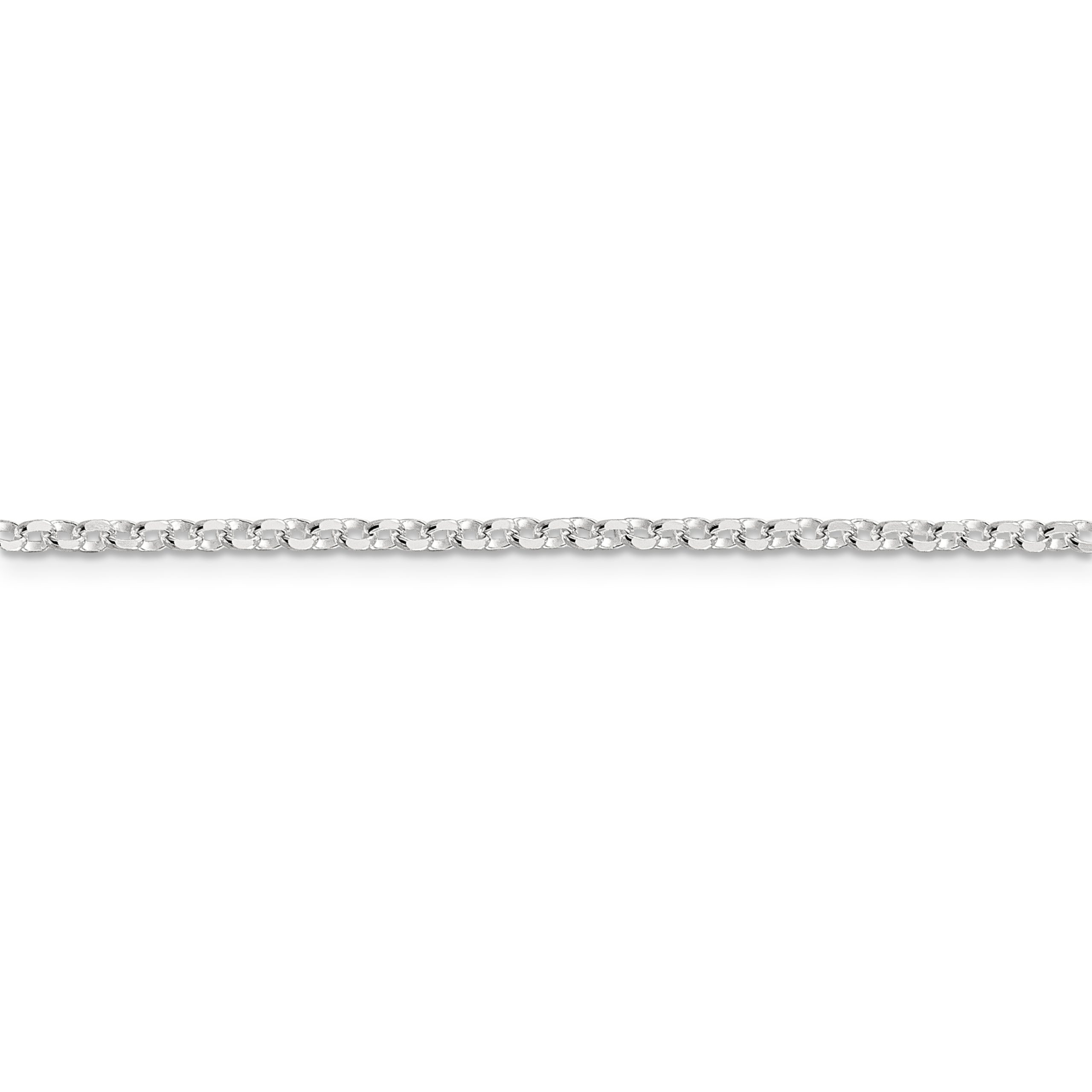 Sterling Silver 2.6mm Diamond-cut Cable Chain - Image 2