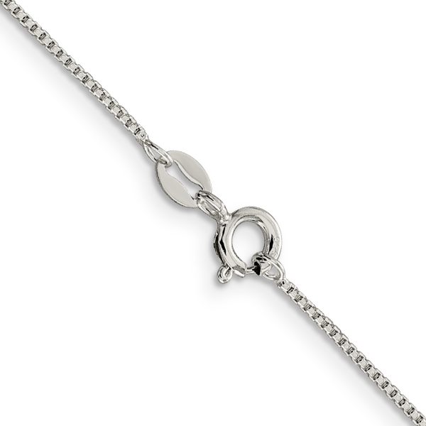 Sterling Silver 1mm Round Box Chain - Image 3