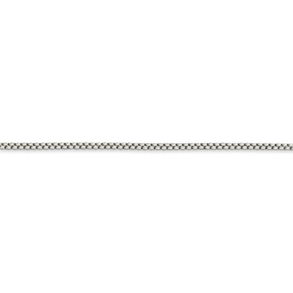 Sterling Silver 1.5mm Round Box Chain - Image 2