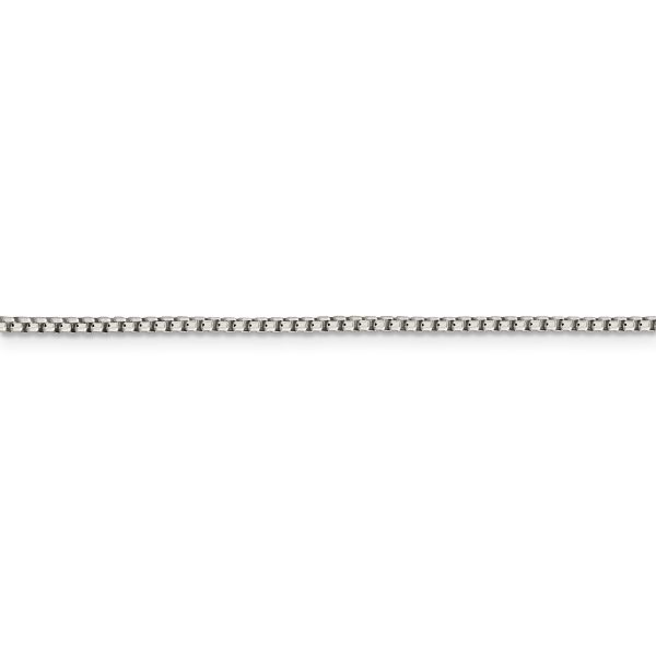 Sterling Silver 1.75mm Round Box Chain - Image 2