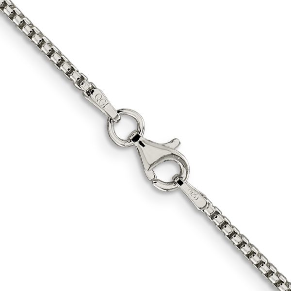 Sterling Silver 1.75mm Round Box Chain - Image 3