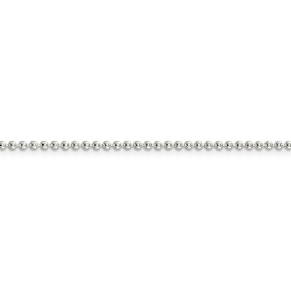 Sterling Silver 2mm Beaded Chain - Image 2