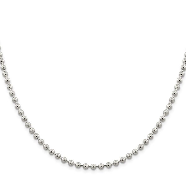 Sterling Silver 4mm Beaded Chain