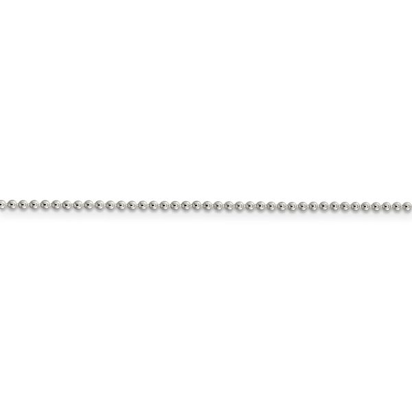 Sterling Silver 1.5mm Beaded Chain - Image 2