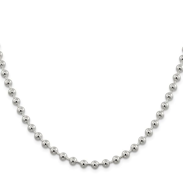 Sterling Silver 5mm Beaded Chain