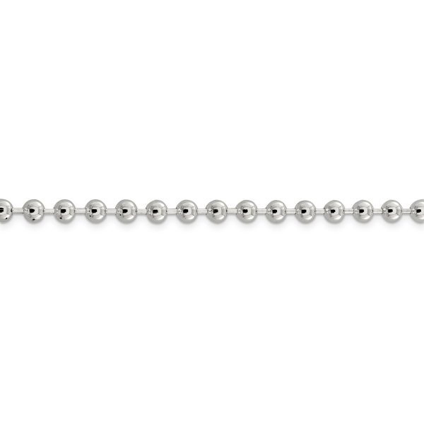 Sterling Silver 5mm Beaded Chain - Image 2