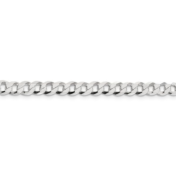 Sterling Silver 5.75mm Flat Curb Chain - Image 2