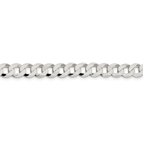 Sterling Silver 7.5mm Flat Curb Chain - Image 2