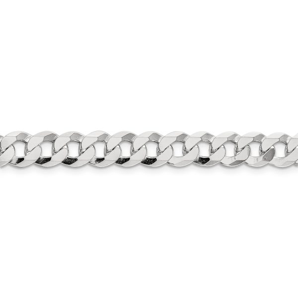 Sterling Silver 8.5mm Flat Curb Chain - Image 2