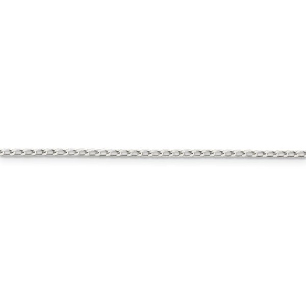 Sterling Silver 1.5mm Open Elongated Link Chain - Image 2