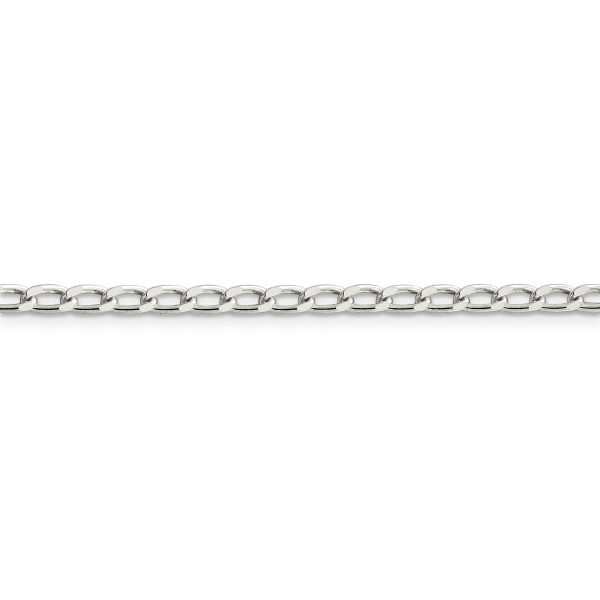 Sterling Silver 3.2mm Open Elongated Link Chain - Image 2