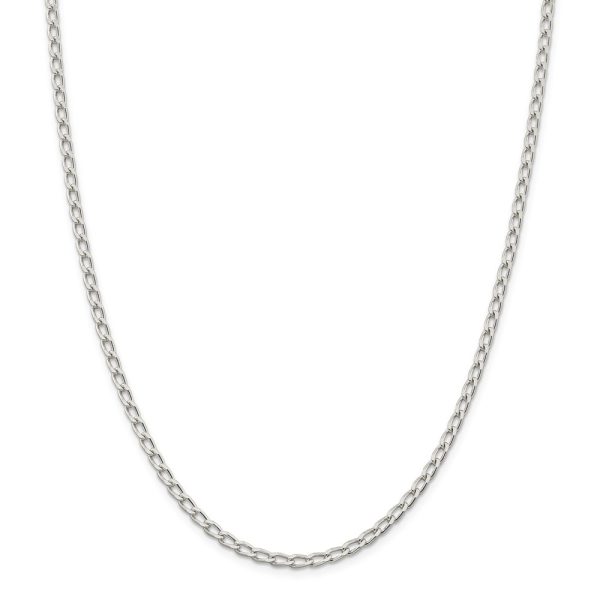 Sterling Silver 3.2mm Open Elongated Link Chain