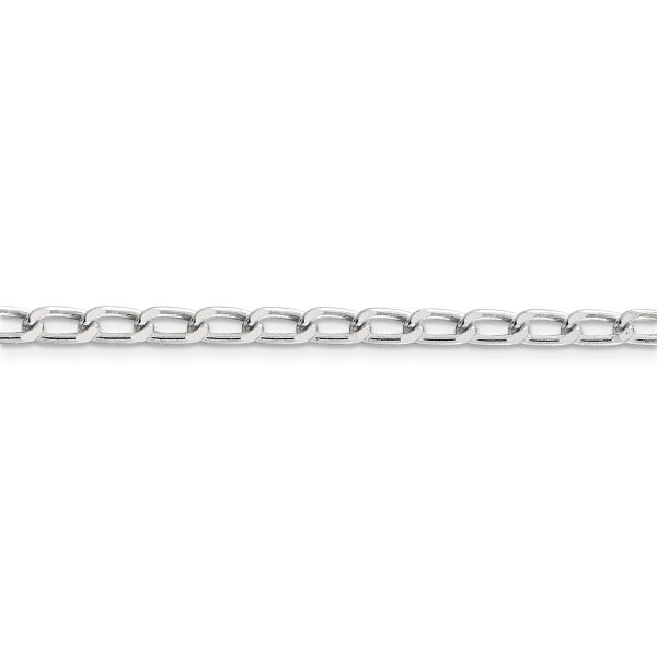 Sterling Silver 4.3mm Open Elongated Link Chain - Image 2