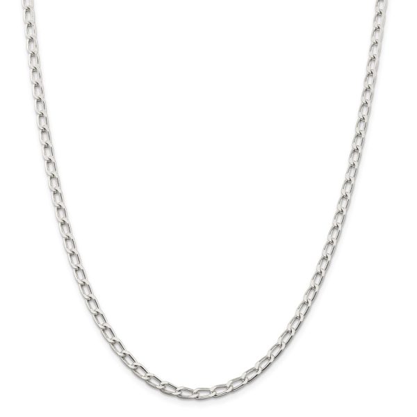 Sterling Silver 4.3mm Open Elongated Link Chain