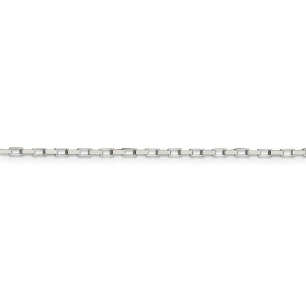 Sterling Silver 1.65mm Elongated Box Chain - Image 2