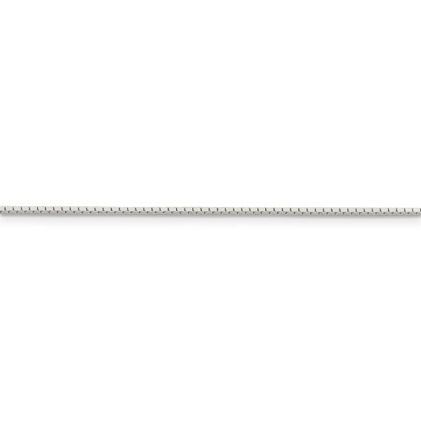 Sterling Silver 1mm Mirror Box Chain - Image 2