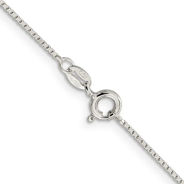 Sterling Silver .7mm Mirror Box Chain - Image 3