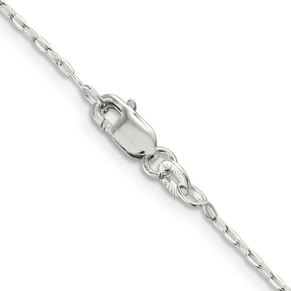 Sterling Silver 1.4mm Beveled Oval Cable Chain - Image 3