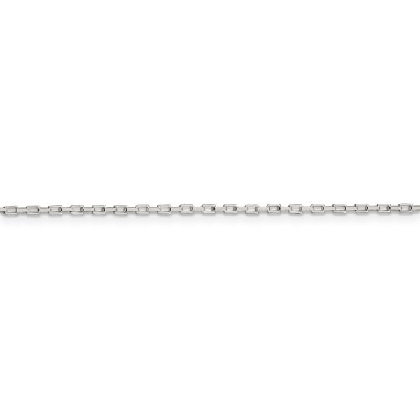 Sterling Silver 1.3mm Elongated Box Chain - Image 2