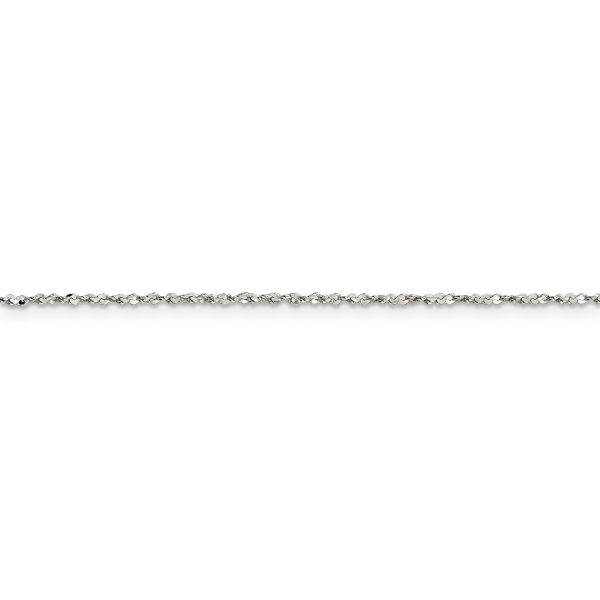 Sterling Silver 1.2mm Twisted Serpentine Chain - Image 2