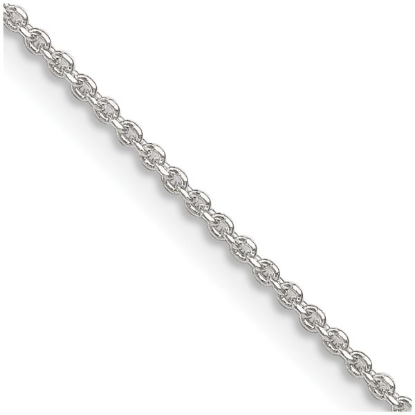 Sterling Silver 1.4mm Diamond-cut Forzantina Cable Chain