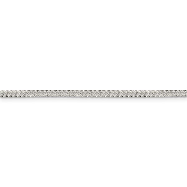 Sterling Silver 2mm D/C Square Franco Chain - Image 2