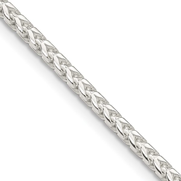 Sterling Silver 2.55mm D/C Square Franco Chain