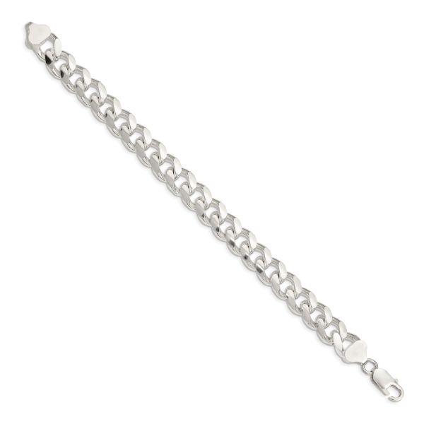 Sterling Silver 10.5mm Domed w/ Side D/C Curb Chain - Image 2
