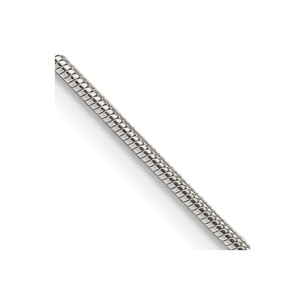 Sterling Silver 1.2mm Snake Chain w/2in ext.