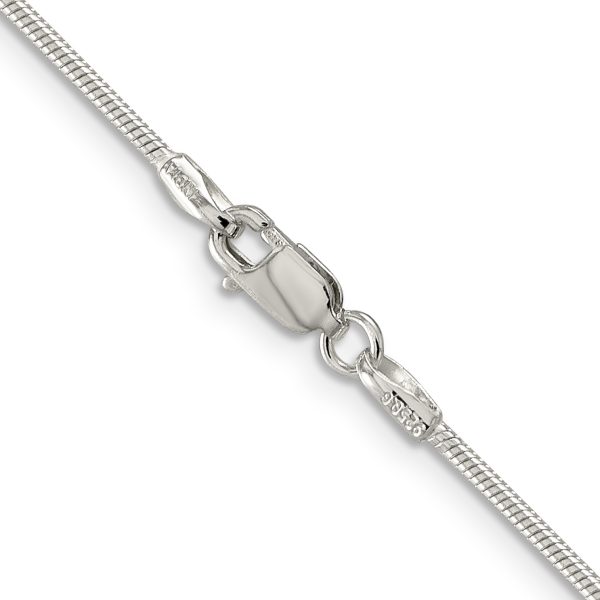 Sterling Silver 1.25mm Snake Chain - Image 3