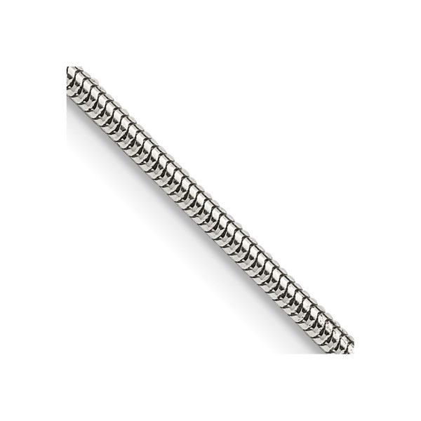 Sterling Silver 1.6mm Round Snake Chain