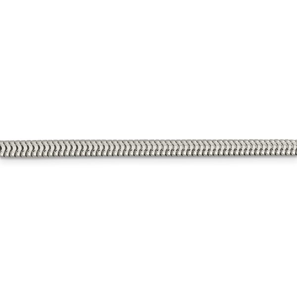 Sterling Silver 4mm Round Snake Chain - Image 2